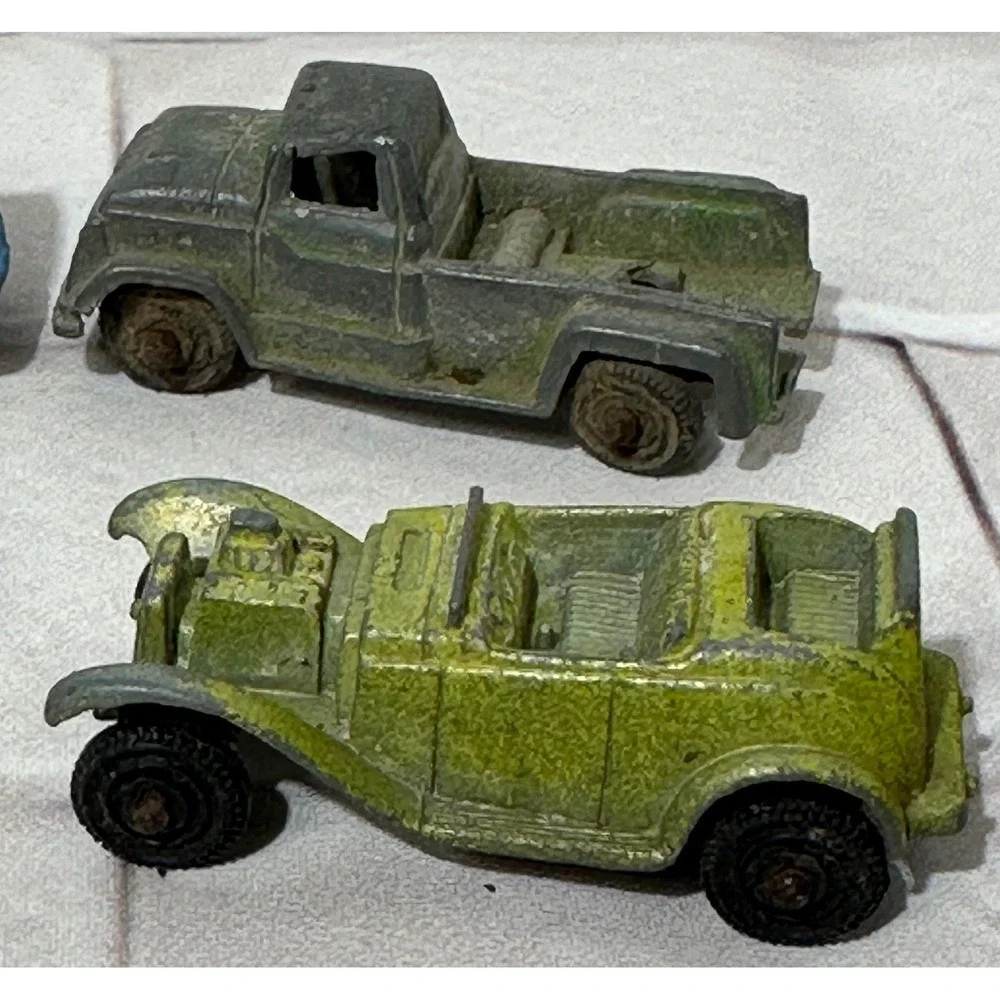 Vintage Diecast Tootsie Toys Car Lot 10pcs Fiat Abarth Tanker Truck‎ Roadster